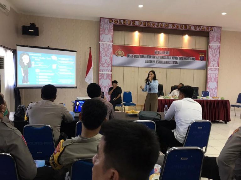Bhabinkamtibmas Polres PPU Latihan Ilmu Dasar Jurnalistik