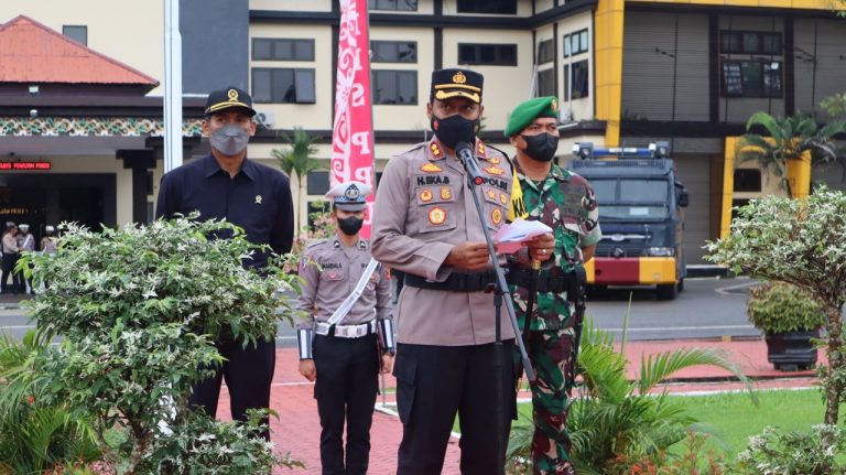 Gelar Apel Pasukan Operasi Lilin 2022, Polres PPU Kedepankan Pelayanan Quick Response