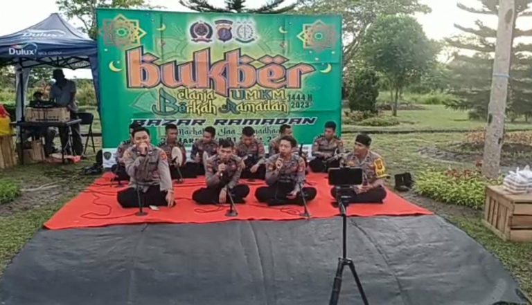 Habsyi Al-Madad Polres PPU Tampil di Bazar Ramadan BUKBER