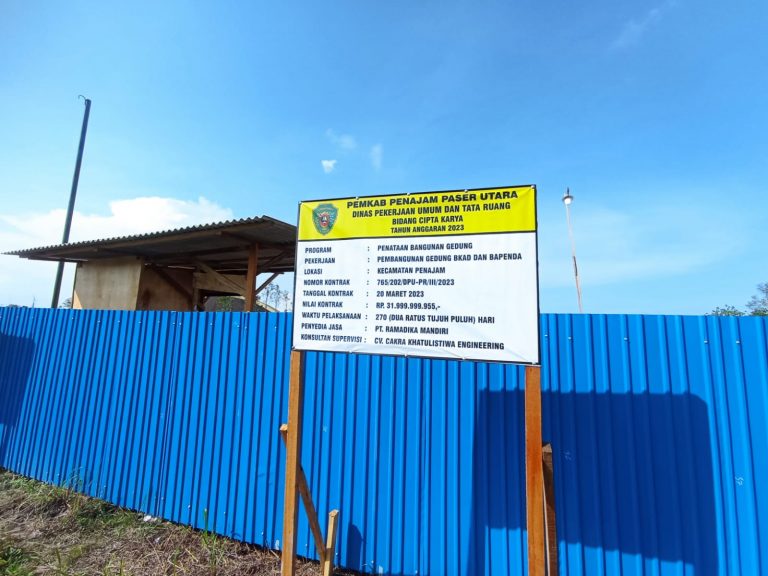 Muhajir Optimis Pembangunan Kantor BKAD dan Bapenda PPU Terealisasi Tahun Ini