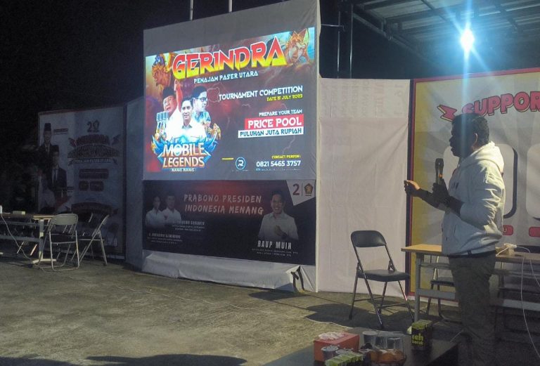 Sediakan Wadah Pehobi Game Online, Gerindra PPU Gelar Turnamen MLBB