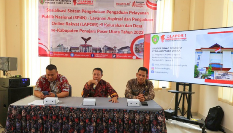 Kelurahan dan Desa di Penajam Ikuti Sosialisasi SP4N-LAPOR !