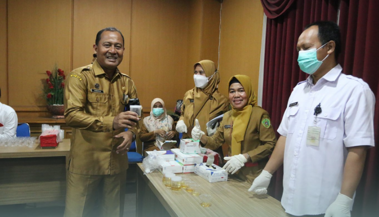 Dukung Gerakan Anti Nakoba, Pemkab PPU Gelar Tes Urine Ratusan Pegawai