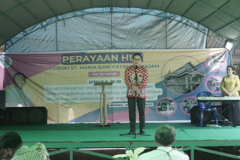 Pj Bupati PPU Hadiri Misa Syukur HUT Gereja Santa Maria dari Fatima Ke-23
