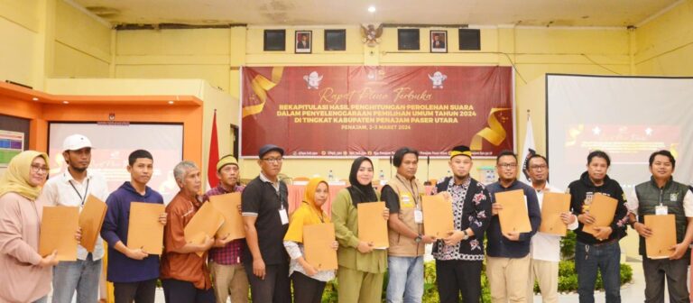 Hasil Rekapitulasi Suara Diumumkan, Inilah Hasil Perolehan Suara Partai dan Alokasi Kursi DPRD di Pileg PPU 2024