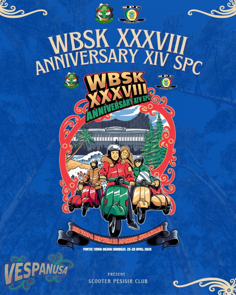 WBS XXXVIII dan HUT ke-14 SPC Siap Hidupkan Pantai Tanah Merah, Jadi Ajang Kumpul Akbar Scooterist Kalimantan