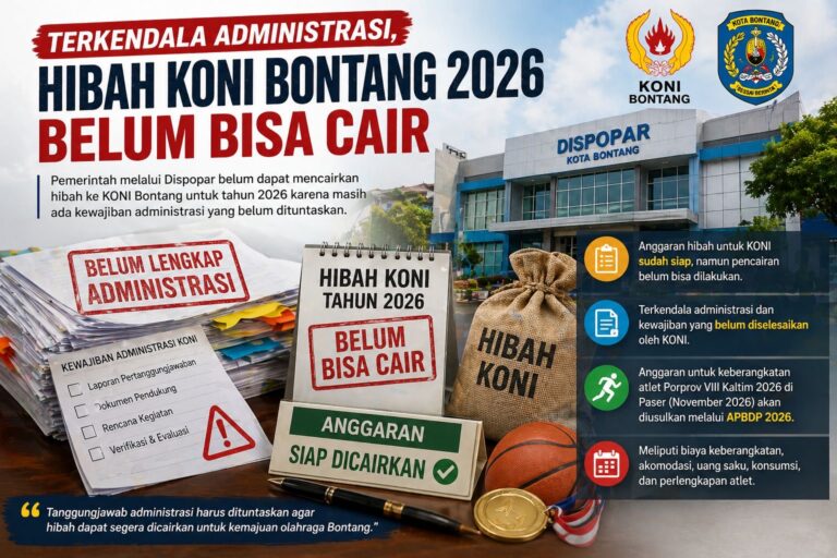 Pemkot Bontang Tunggu Penyelesaian Kewajiban Internal KONI