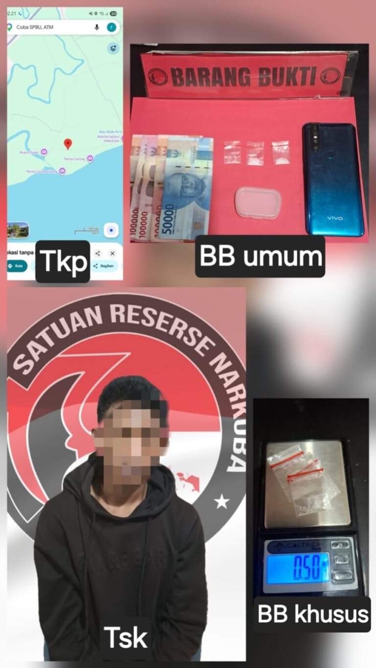Polres PPU Tangkap Terduga Pengedar Sabu di Tanjung Tengah, Polisi Sita 3 Paket Narkotika