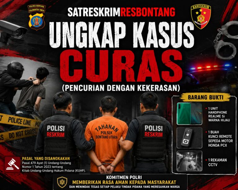 Curas di Bontang Utara Terungkap Berkat Respons Cepat Polisi
