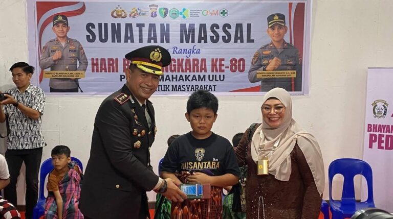 Polri untuk Masyarakat, Semangat HUT Bhayangkara Bergema di Mahulu